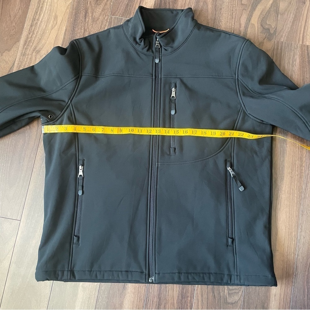 G. H. BASS & CO Men's XL Softshell Jacket Black NWT New Weather Resistant #274 - Picture 12 of 14
